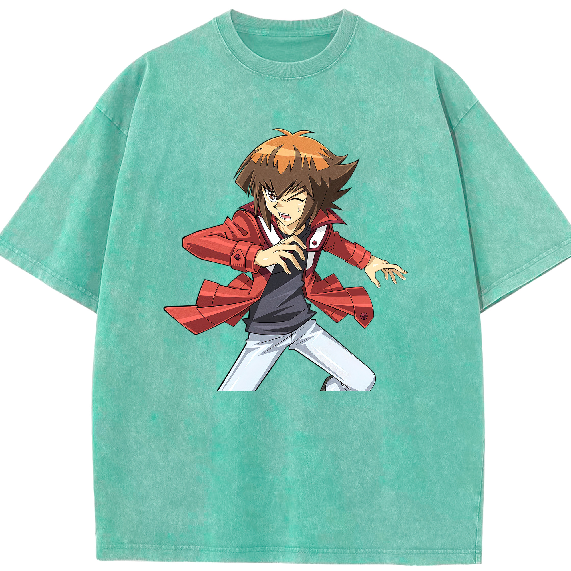 （画像用） 遊☆戯☆王 Yu-Gi-Oh! 綿100% ヴィンテージ風 半袖Tシャツ（フロントプリント）